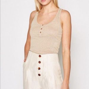 Joie Maydora Racerback Tank in Gold